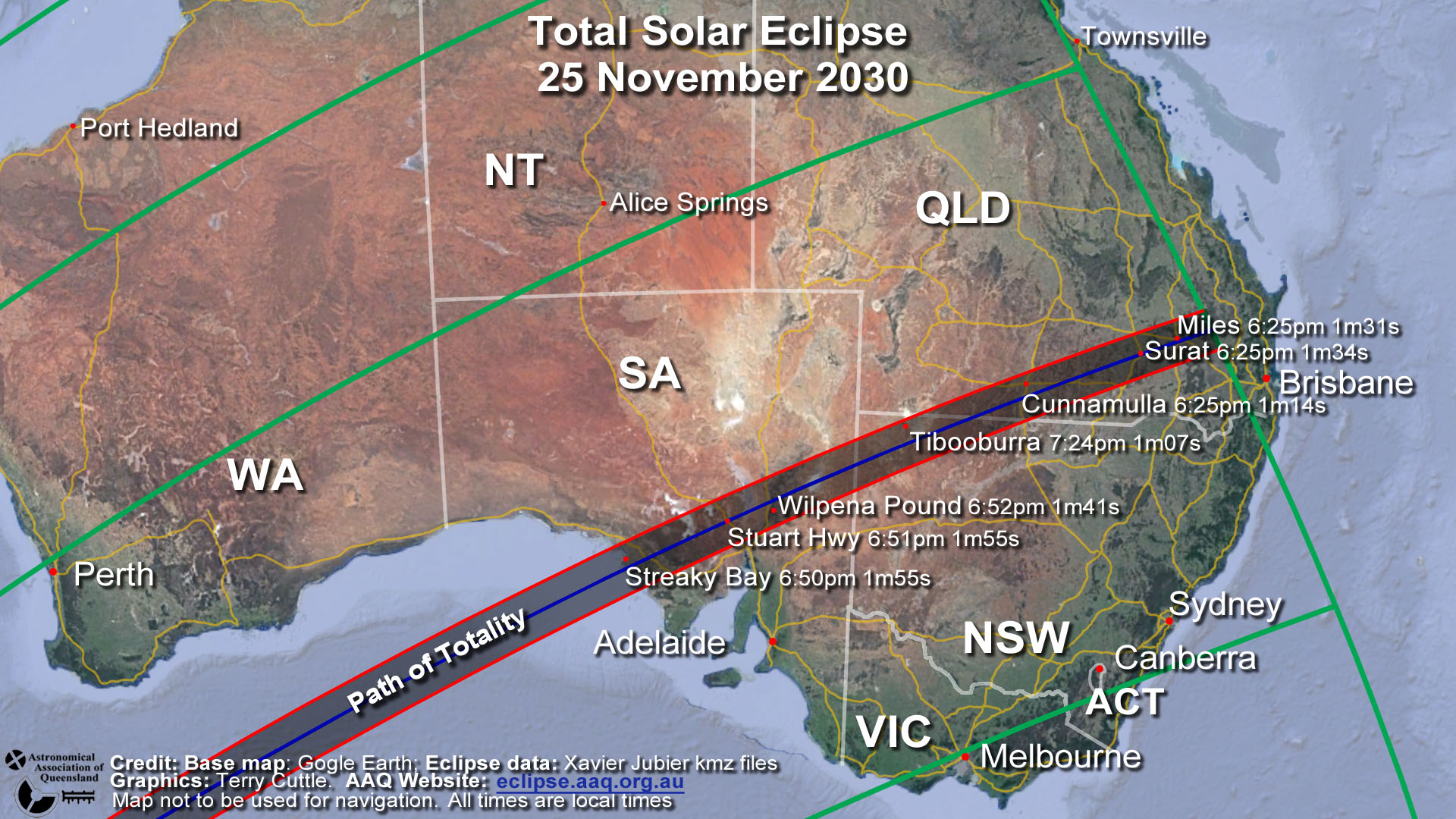 The eclipse of 25 November 2030 AAQ Australian Eclipses